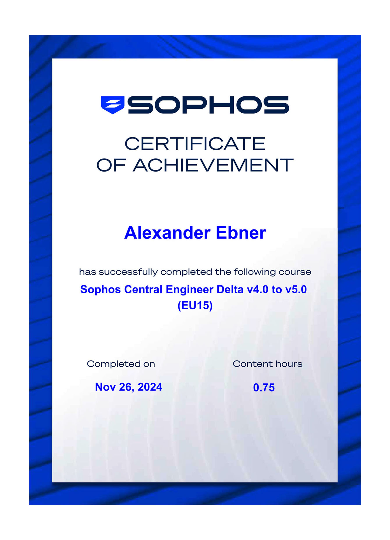 BG-Alexander Ebner - Sophos Central Engineer Delta v4.0 to v5.0 (Eu15)