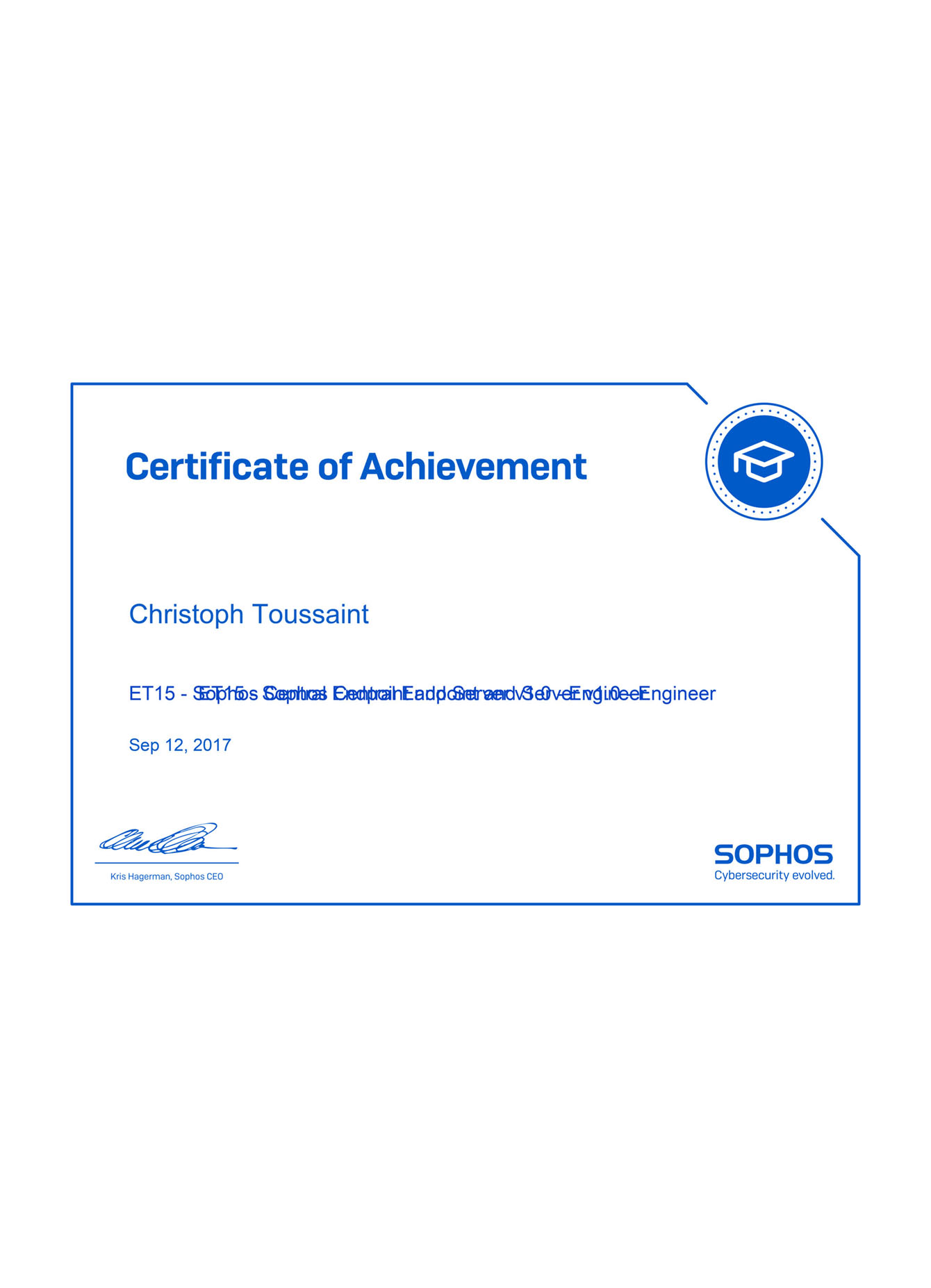 BG_Christoph Toussaint - ET15 - Sophos Central Endpoint and Server v1-0 - Engineer
